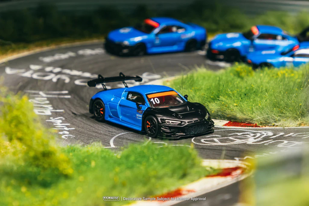 Tarmac Works 1:64 Audi R8 LMS GT3 evo II Tarmac Works 10th Anniversary Blue