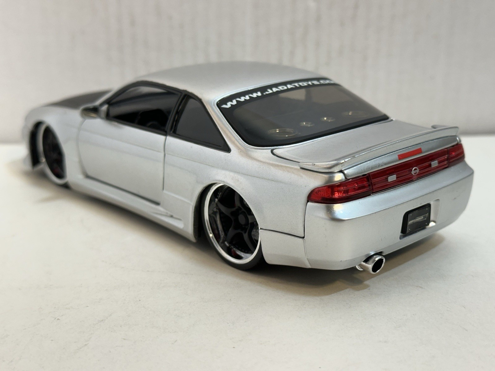 JADA OPTION D 1998 NISSAN 240SX (S-14) SILVER 1:24 DIECAST MODEL CAR NEW NO BOX