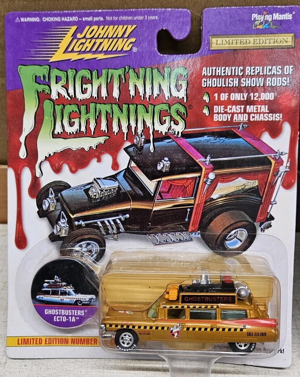 JOHNNY LIGHTNING 1997 Frightning Lightnings, Series 4 Complete Set Of 7 MONSTERS