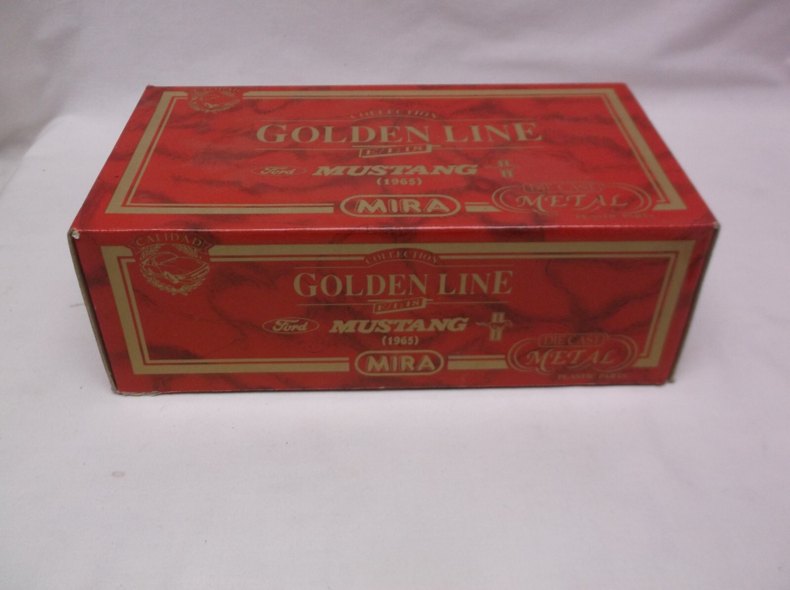 Mira Calidad Golden Line 1965 Ford Mustang Indy 500 Pace Car 1:18 Scale Diecast