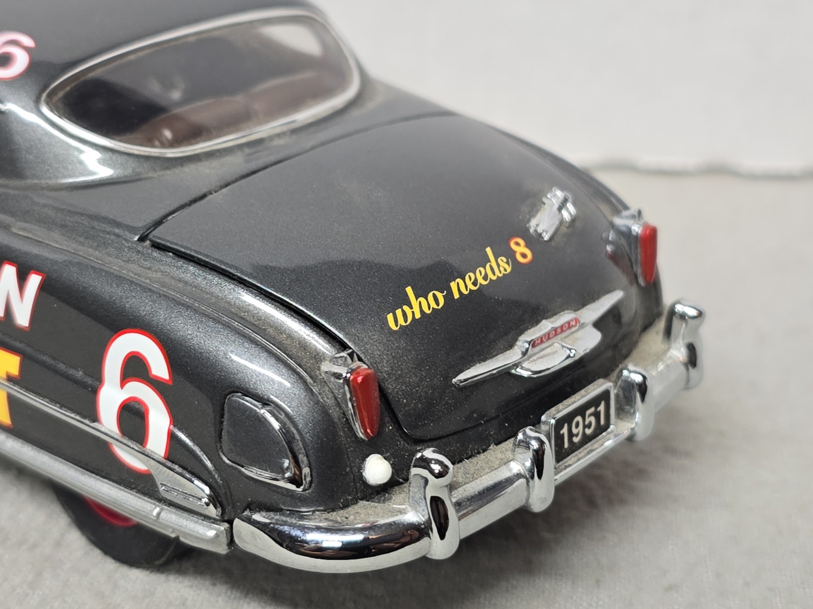 Franklin Mint Fabulous Hudson Hornet #6 Masshall Teague Gray