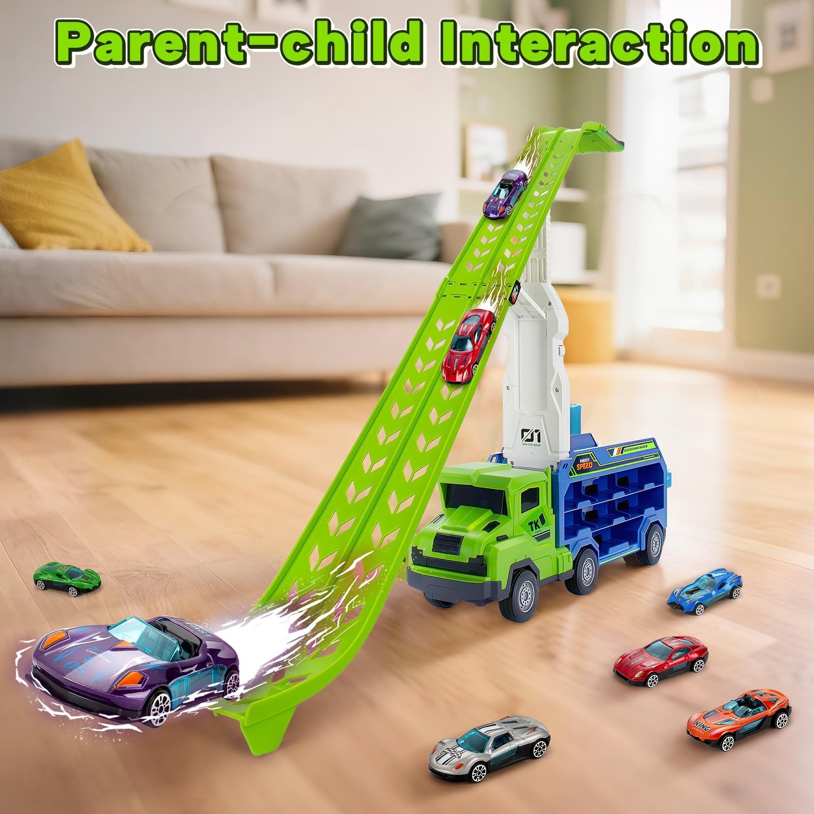 Kids Toys for 3 4 5 6 7 8 Years Old Boys, Carrier Truck Transport Car Toys, F…