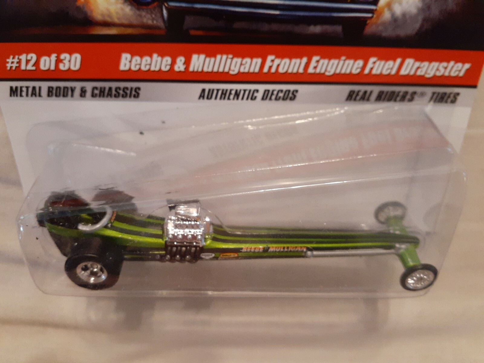 Hot Wheels Drag Strip Demons Beebe & Mulligan Front Engine Fuel Dragster 2008