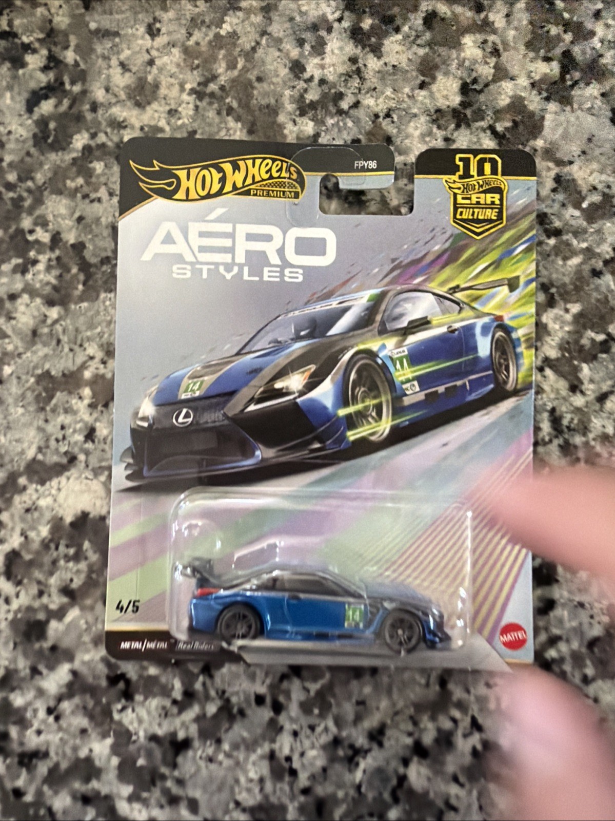 2026 Hot Wheels NEW Premium Pop Culture Aero Styles Lexus RC F GT3 Real Riders
