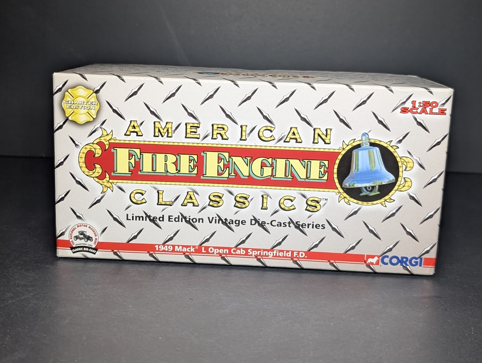 2005 CORGI American Fire Engine Classics 1949 Mack L Open Cab Springfield F.D.