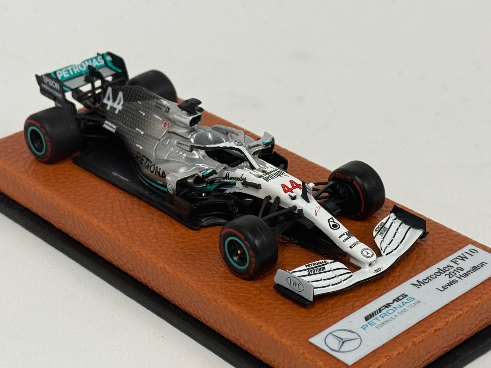 1/43 Mercedes W010 from 2019 F1 Season of Lewis Hamilton Leather base JPN86