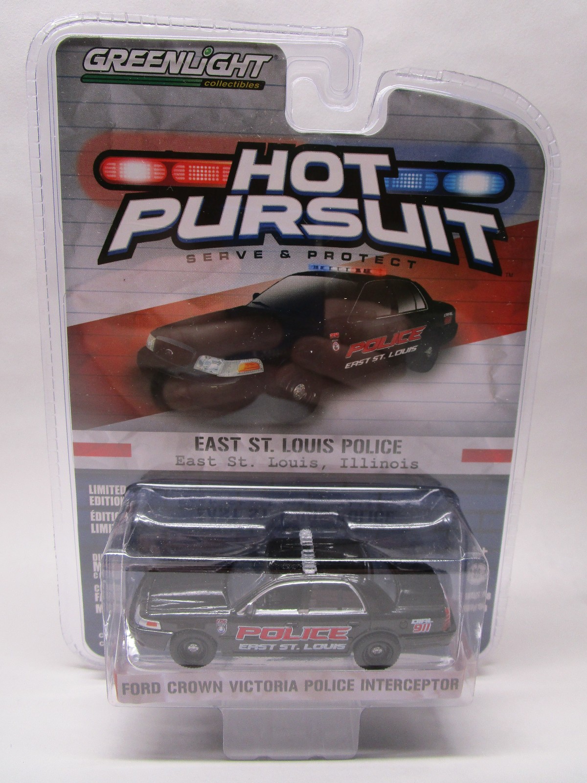 Greenlight Hot Pursuit Series 18 1:64 Ford Crown Victoria East St. Louis Police