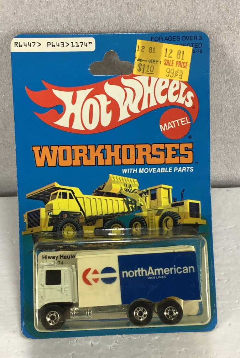 Hot Wheels vintage 1980, Hiway Hauler, #1174 North American Van Lines version BP