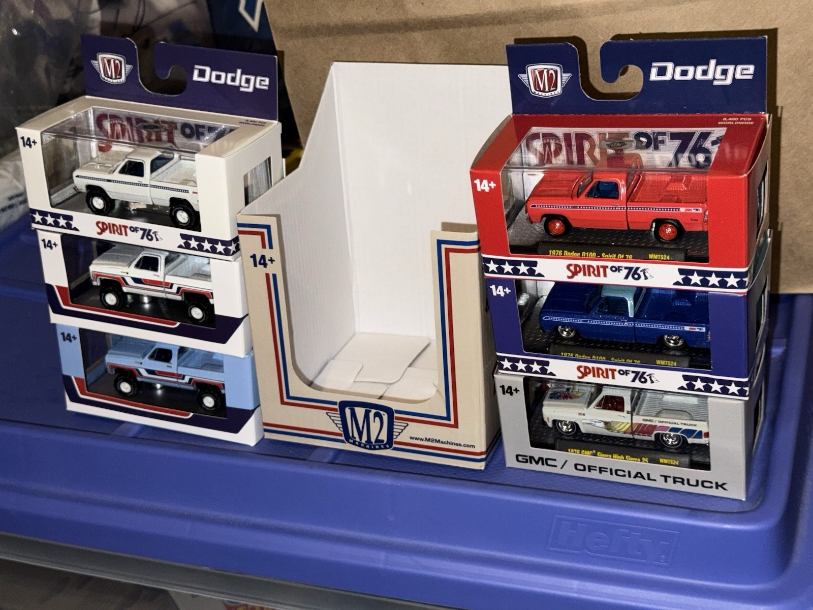 2026 M2 Machines Set of 6 Spirit Of 76 + Sleeve 1976 Chevy GMC Dodge Walmart Exc