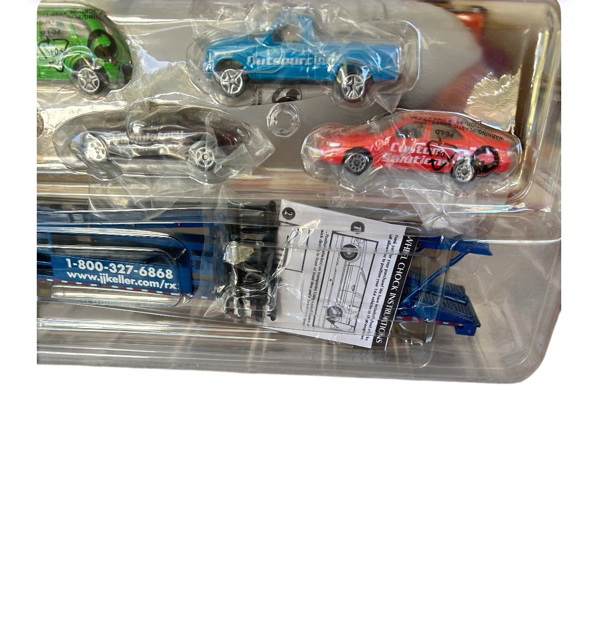 SpecCast J.J. Keller 1:64 Volvo VNL 770 Cab, Miller Multi Vehicle Transport READ