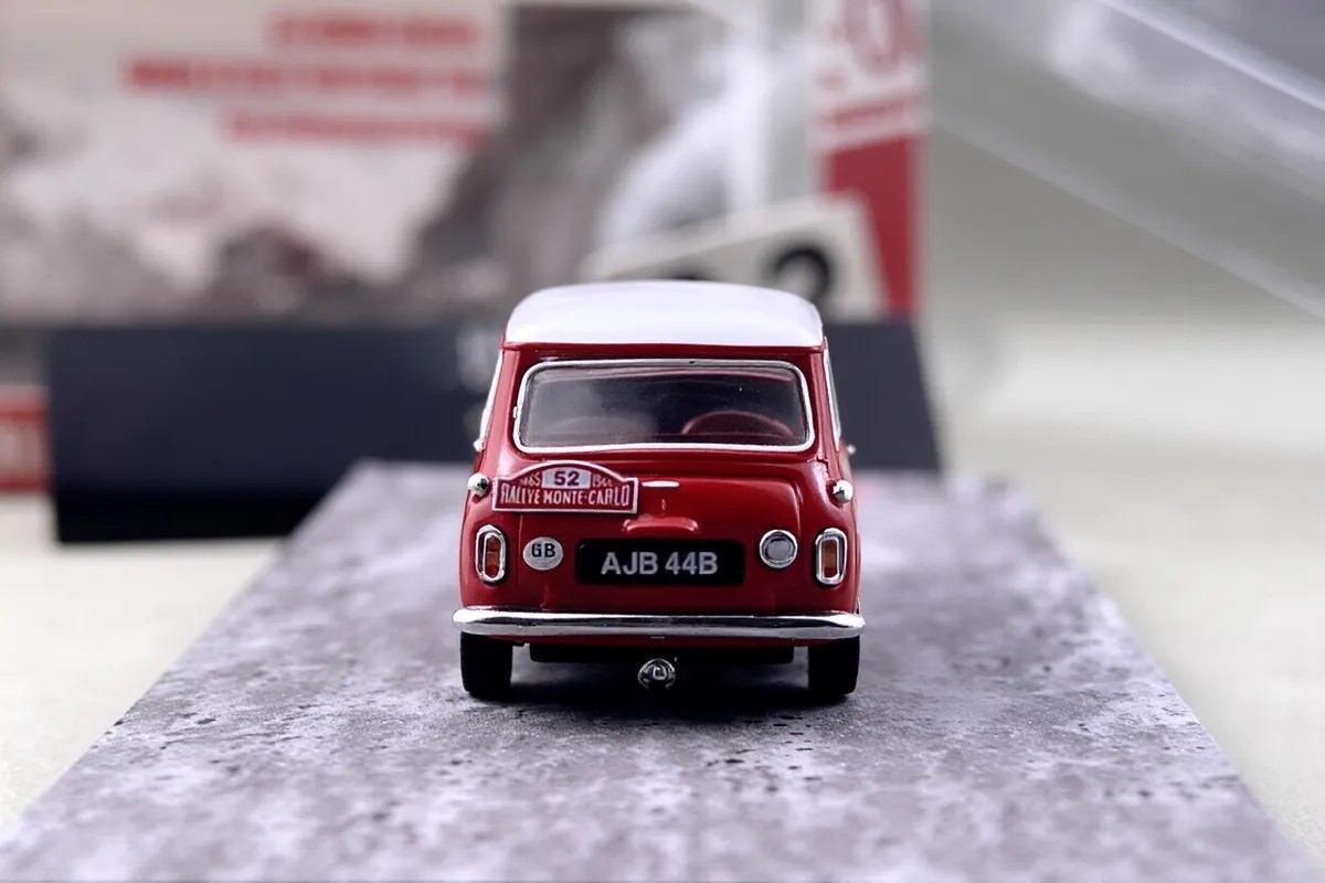 GCD 1:64 Red Mini #52 Morris Cooper S Rallye Sport Model Diecast Metal Car