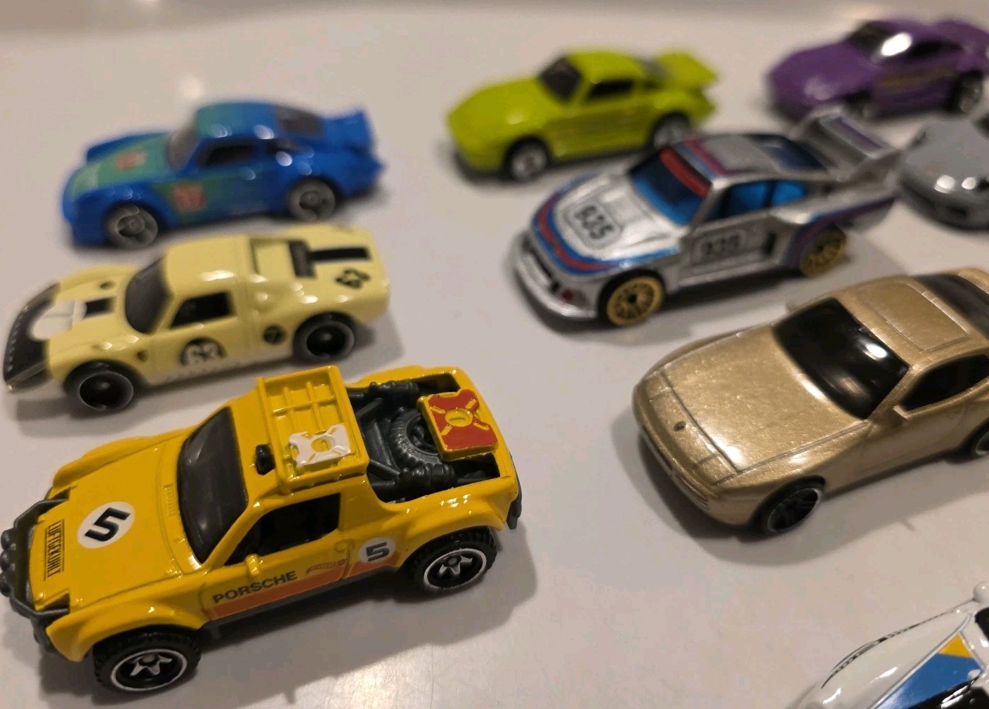 HOT WHEELS PORSCHE 935 934 911 930 LOT OF 12 LOOSE DIECAST PURPLE SILVER LOOK