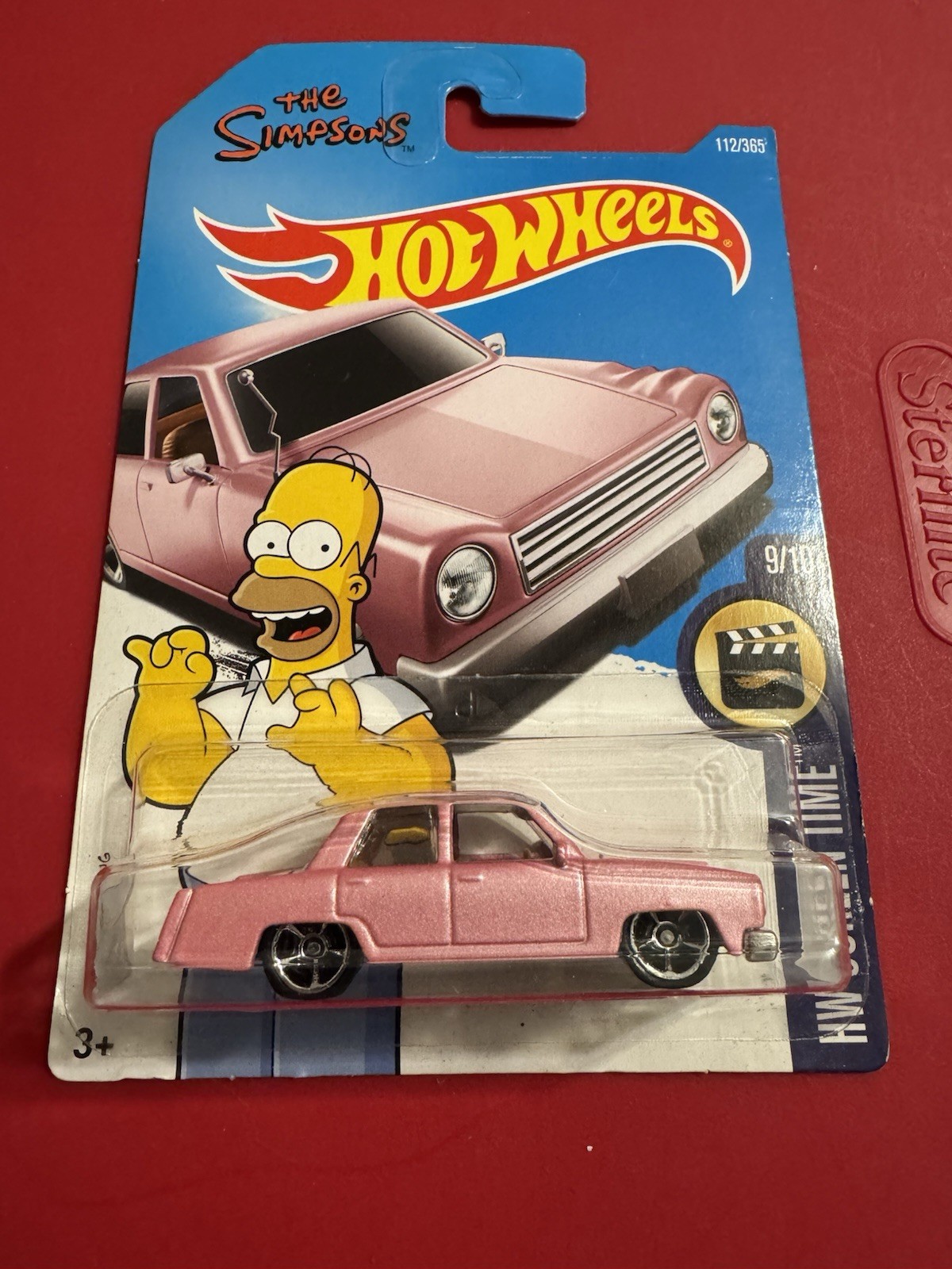 2015 Hot Wheels THE SIMPSONS FAMILY CAR Pink Homer HW Screen Time 9/10