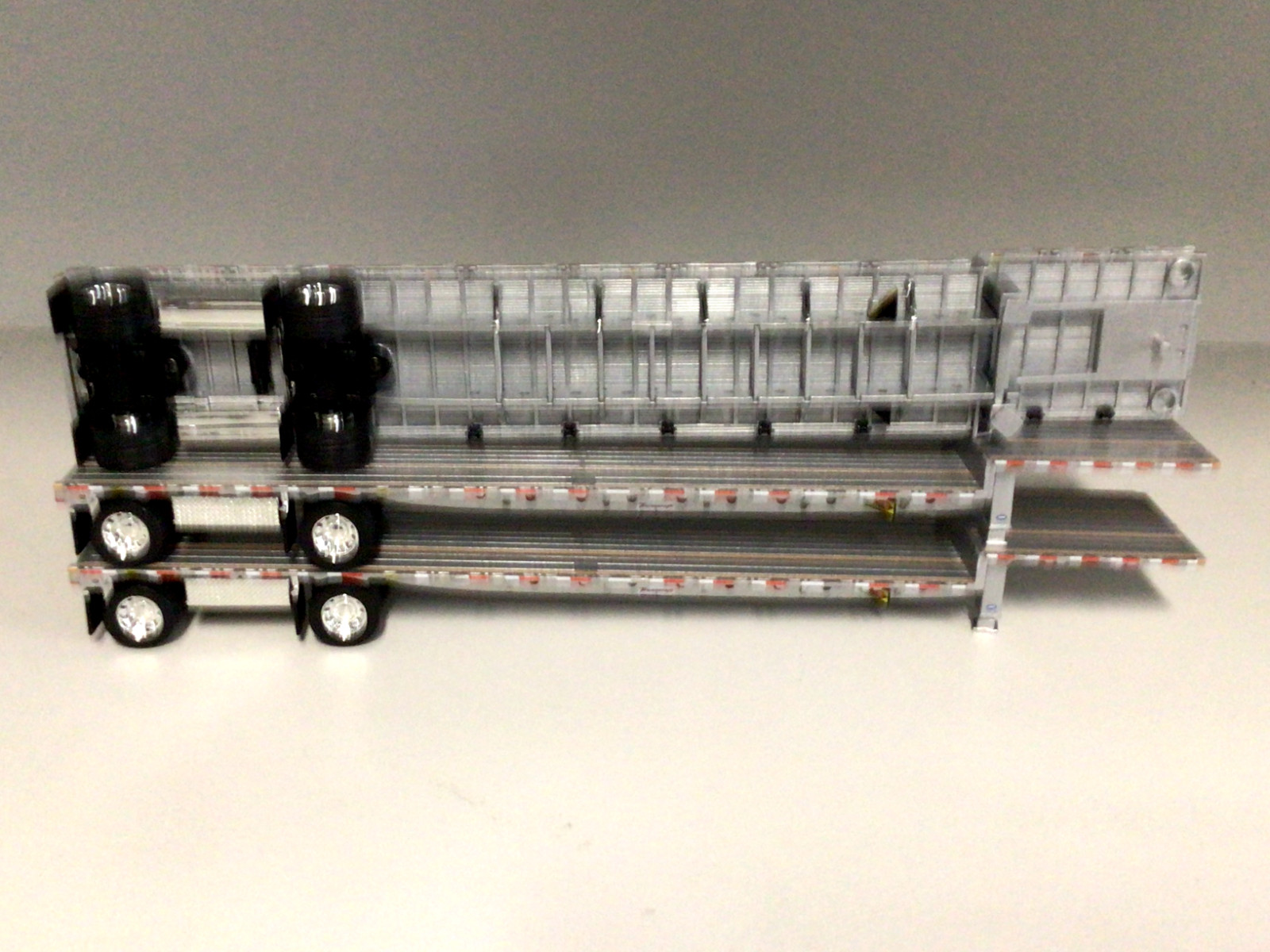 3-DCP 1/64 ALL SILVER TRANSCRAFT STEPDECKS W/ BOXES NIB