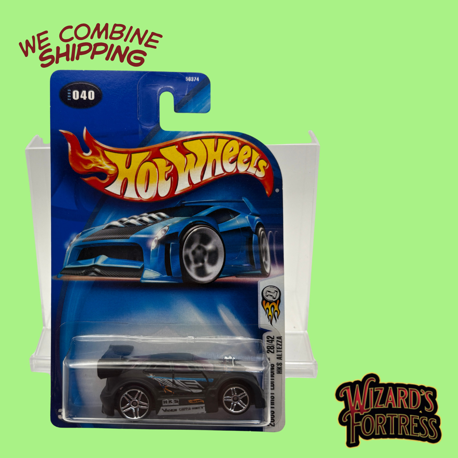 Hot Wheels HKS Altezza 204/247 2008 First Editions Black JDM 1:64