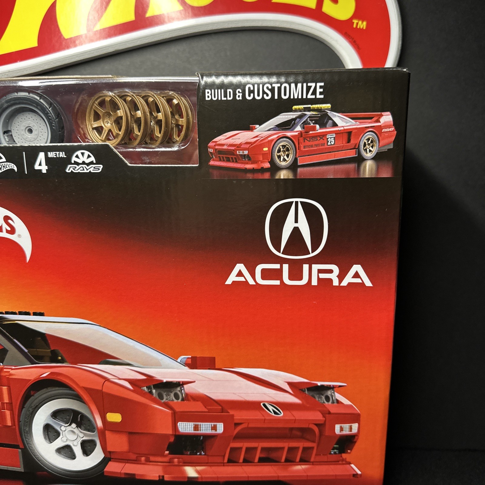 Mattel Brick Shop Hot Wheels Elite Series ’90 Acura NSX Te37 Lego Diecast SEALED