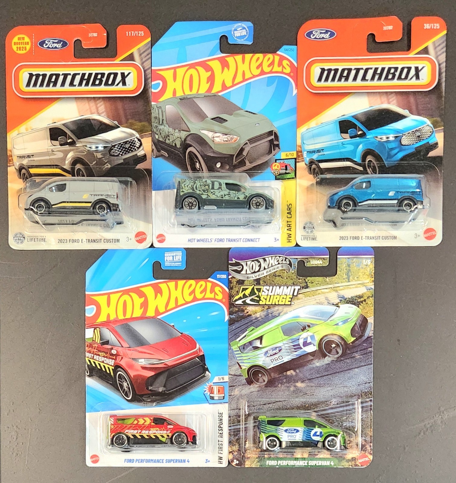 Hot Wheels Matchbox Ford Performance Supervan 4 E- Transit Connect Treasure Hunt