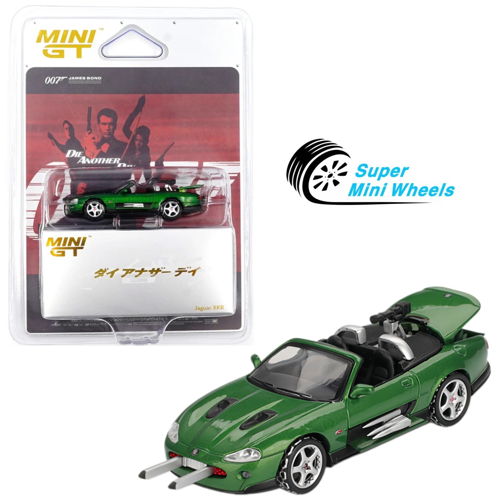 Mini GT 1:64 Jaguar XKR 007 “Die Another Day” Japanese Packaging #908
