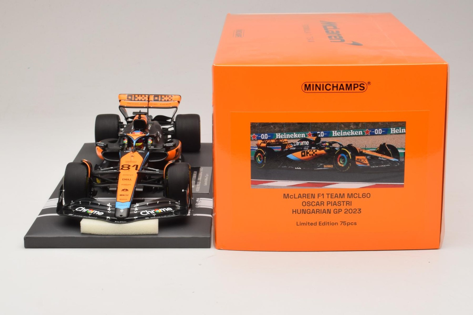 McLaren MCL60 #81 O. Piastri Hungarian GP 2023 Minichamps 1:18 | 537233081