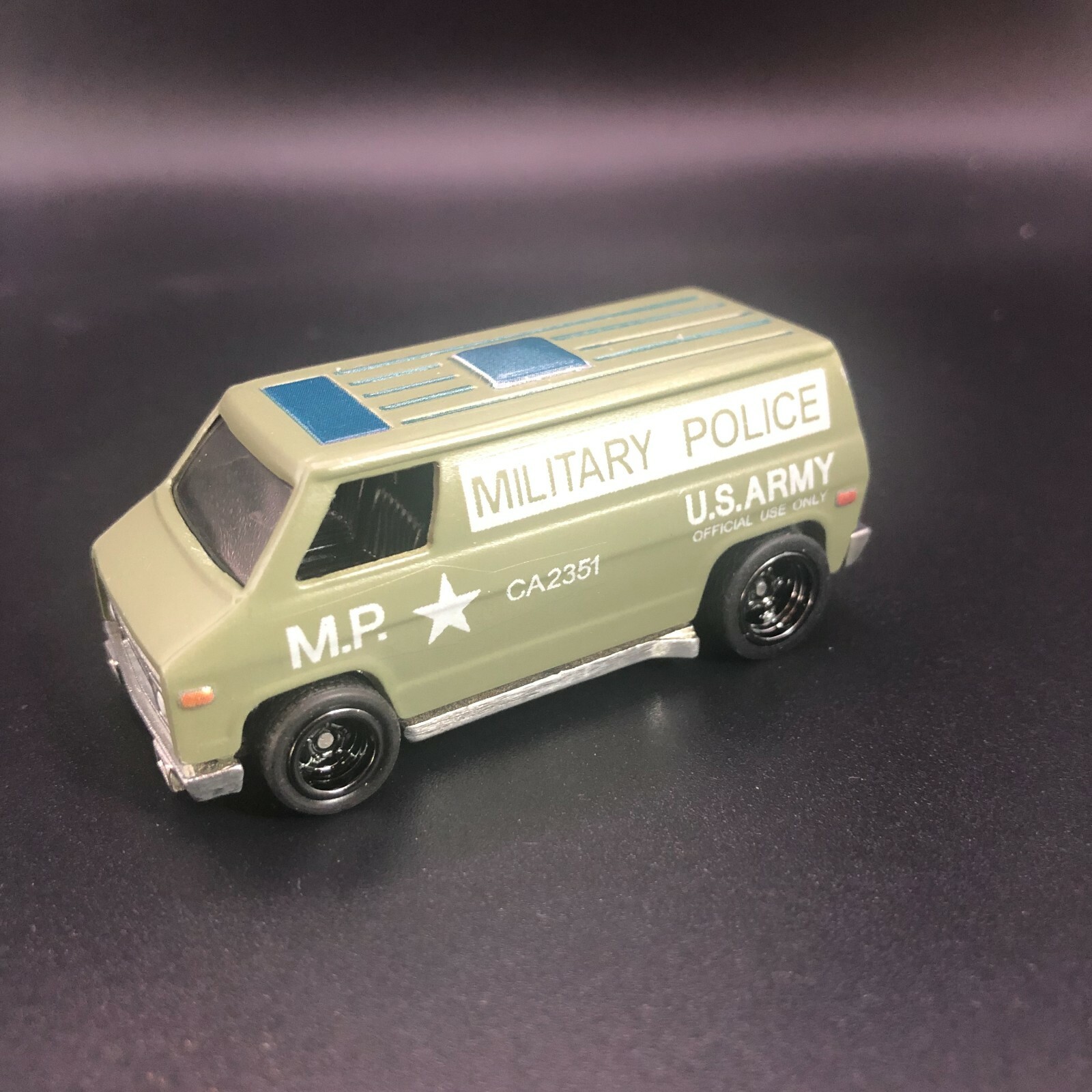 White Toner 1:64 Waterslide Decal Khaki Kooler Super Van Military Police