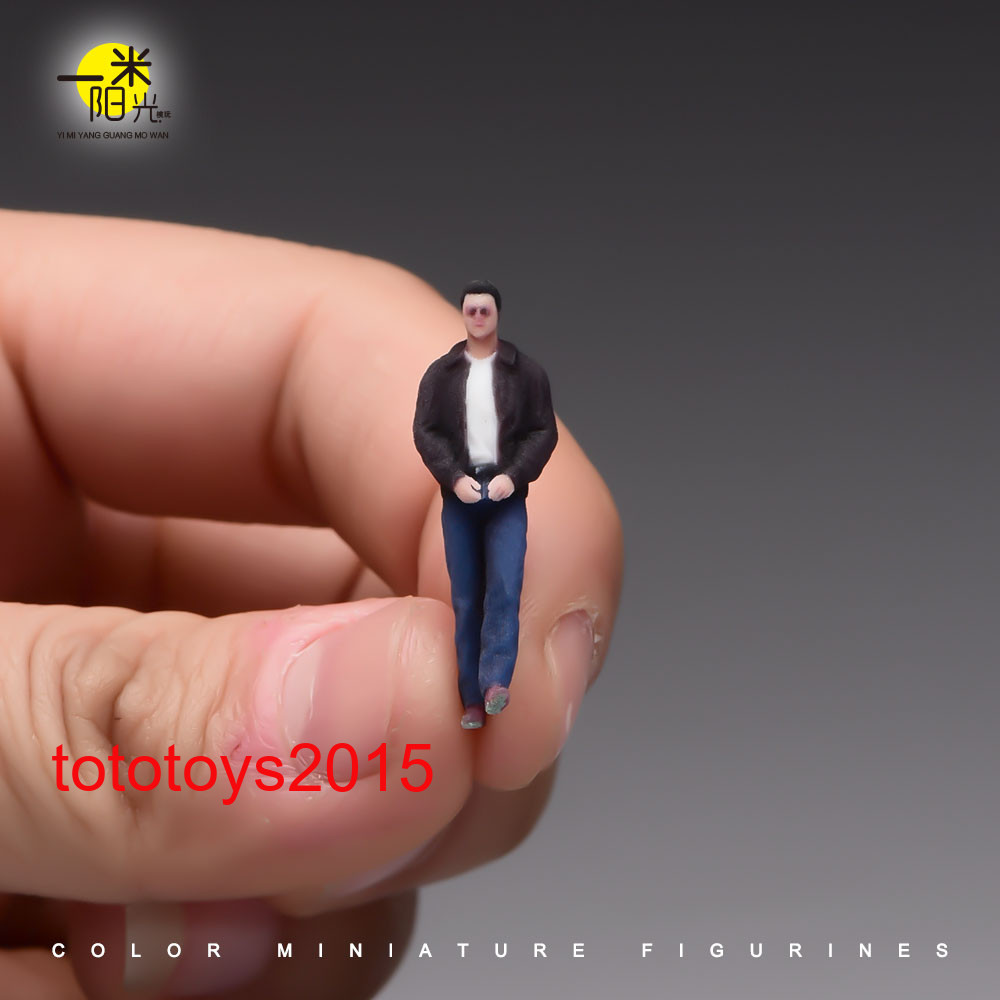 1/87 1/64 1/43 1/35 1/24 1/18 Motorcycle man Scene Minatures Figures Doll Toy