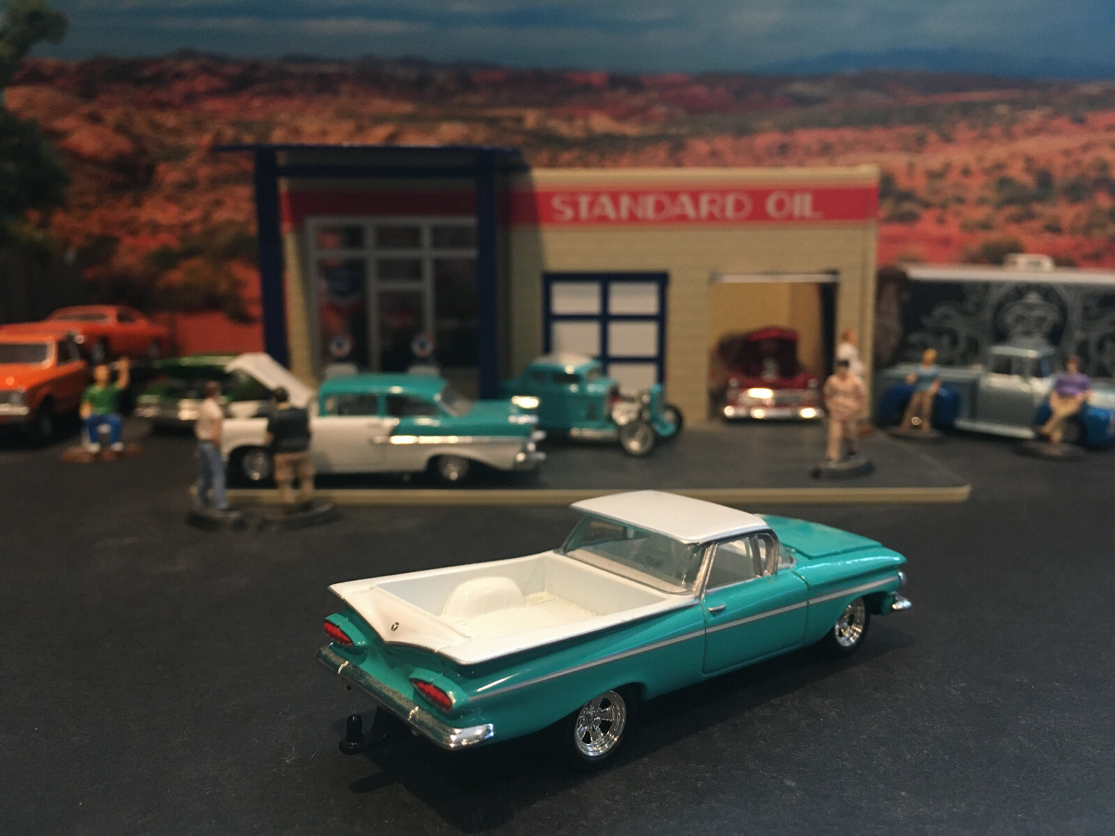 1:64 Hot Wheels Limited Edition 1959 59 Chevy El Camino Light Blue and White
