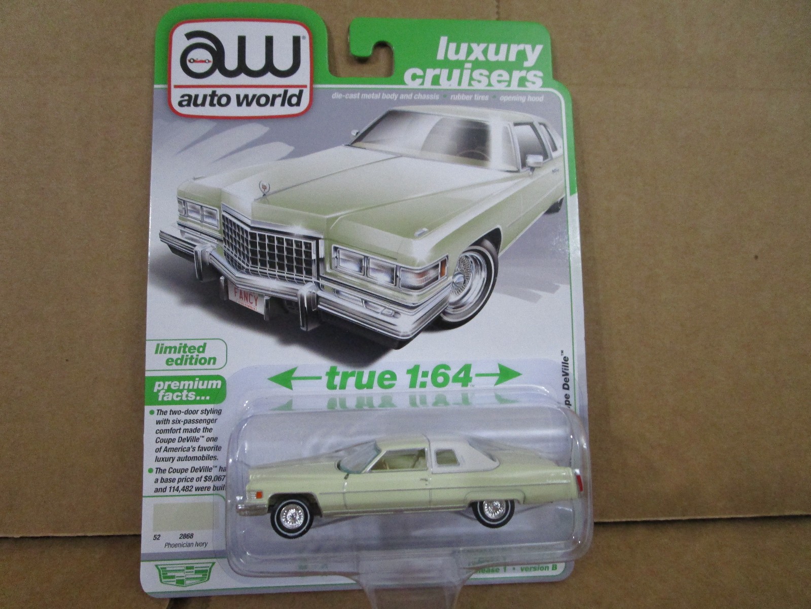 AUTOWORLD 1976 CADILLAC COUPE DEVILLE FREE SHIP