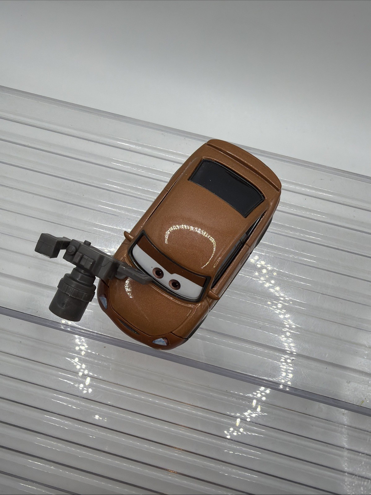Mattel Disney Pixar Cars Diecast Cora Copper Reporter Camera 1:55
