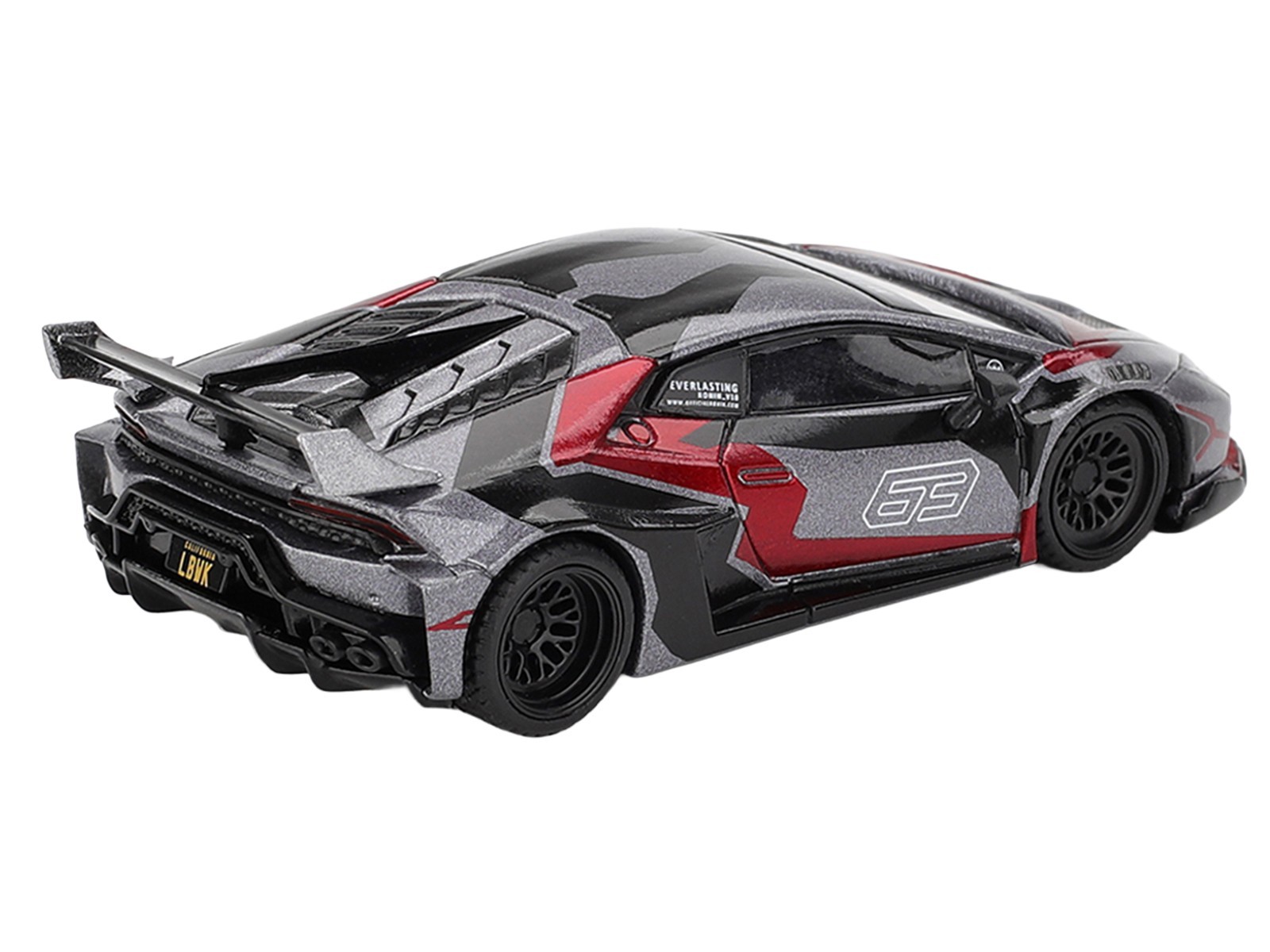 LAMBORGHINI HURACAN GT LB-WORKS “RONIN” GRAY 1/64 DIECAST BY MINI GT MGT01177