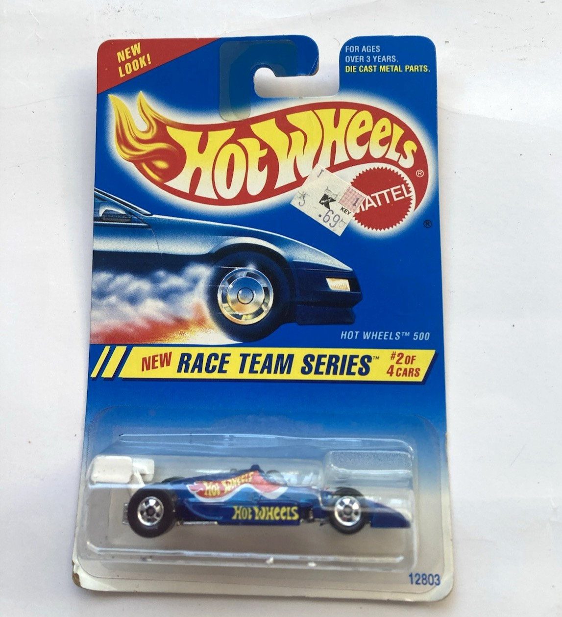 1995 Hot Wheels #276 Race Team Series 2/4 HOT WHEELS 500 Blue w/Chrome