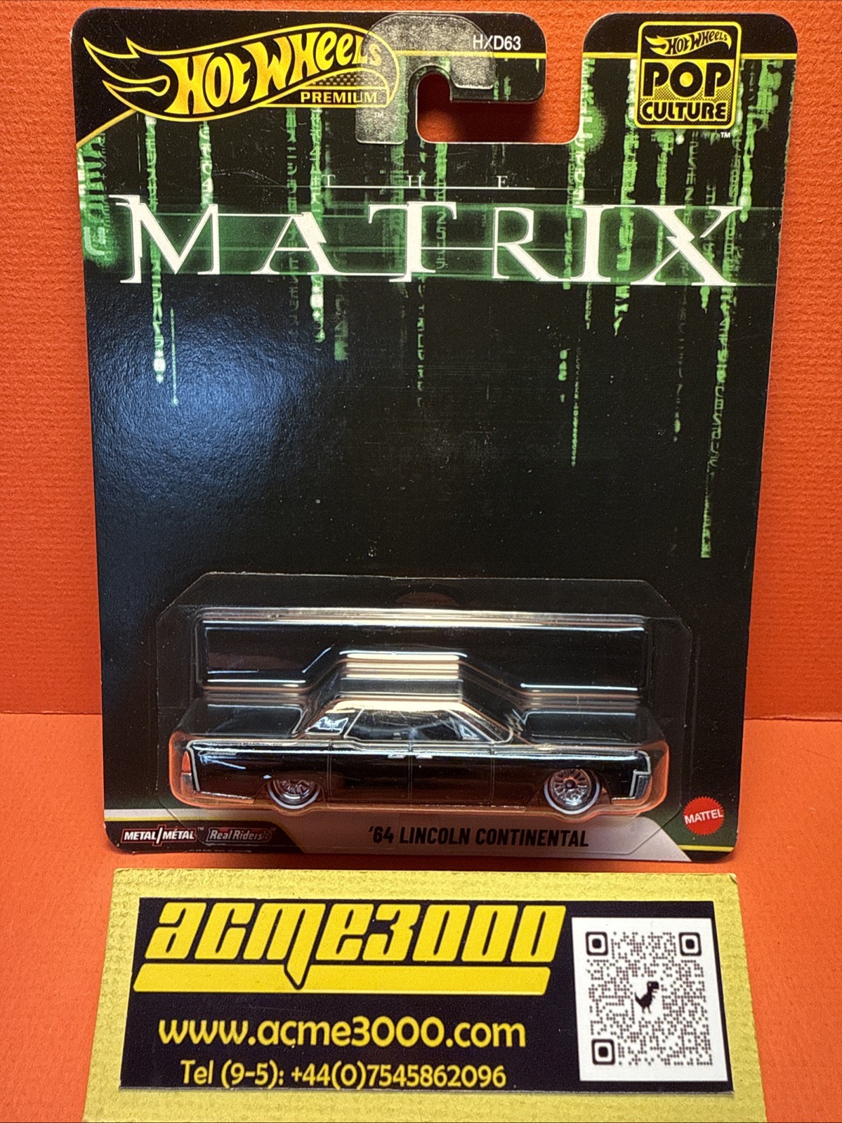 2026 Hot Wheels Premium – POP CULTURE – THE MATRIX 64 LINCOLN CONTINENTAL JHW89