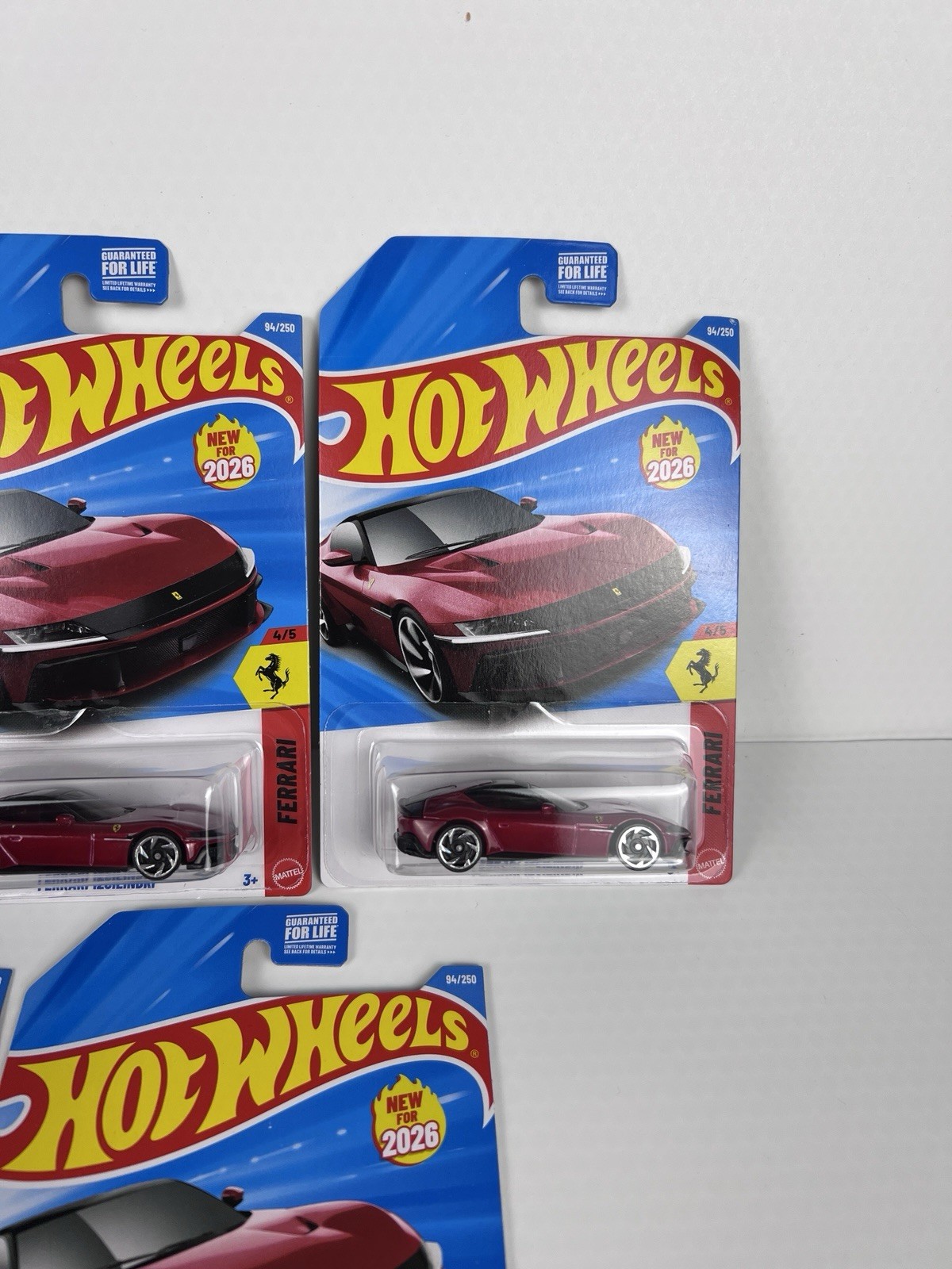 Lot Of 5! 2026 Hot Wheels Ferrari 12Cilindri D Case!New!