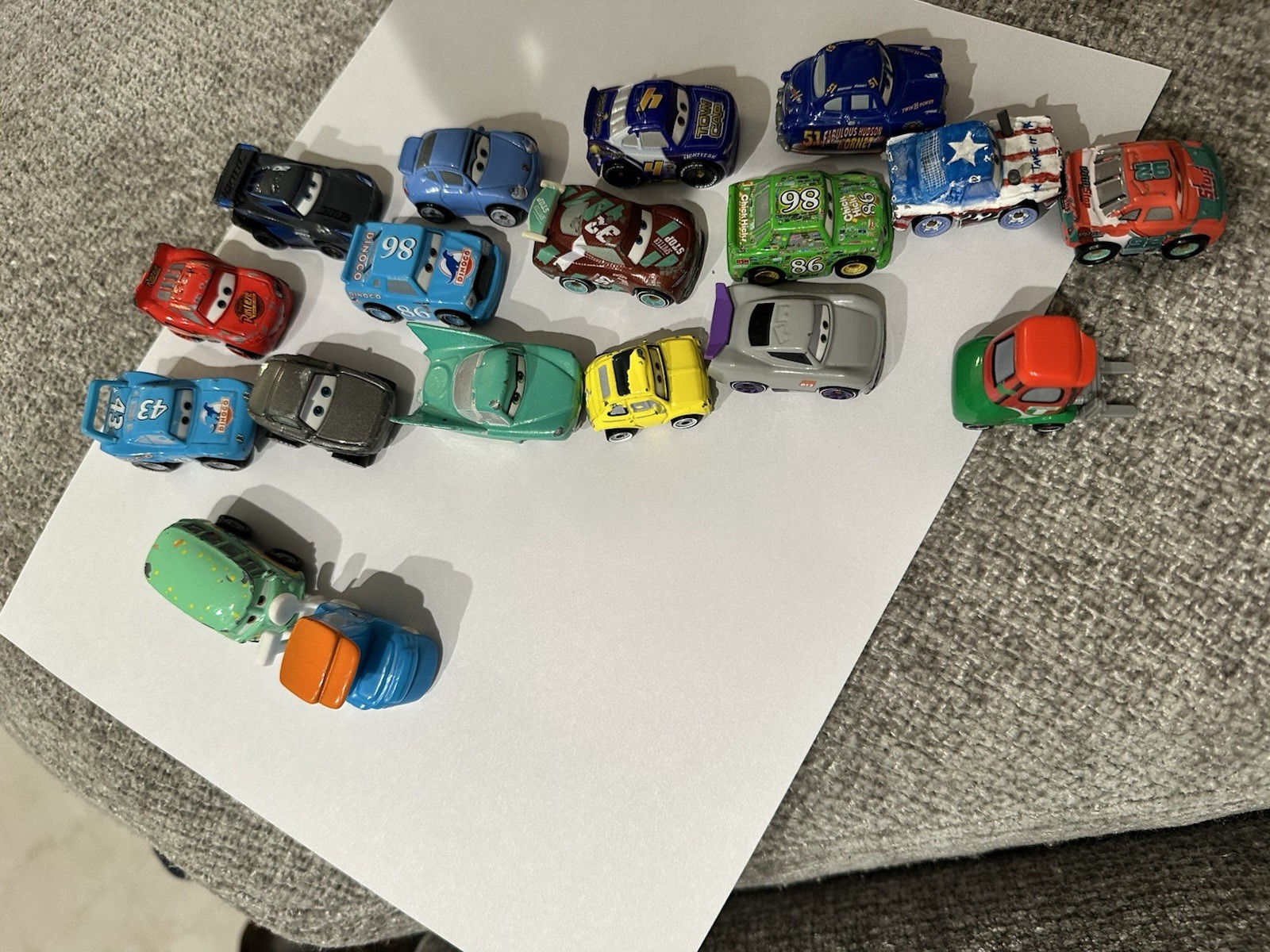 Lot of 18 Diecast Disney Pixar Cars Mini Racers