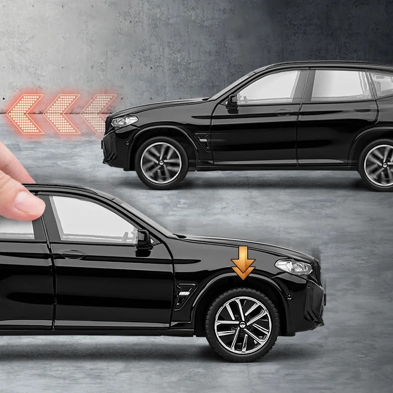 1:32 BMW X3M X3 SUV 2025 Alloy Diecast Car Model Sound Light Kid’s Collectibles