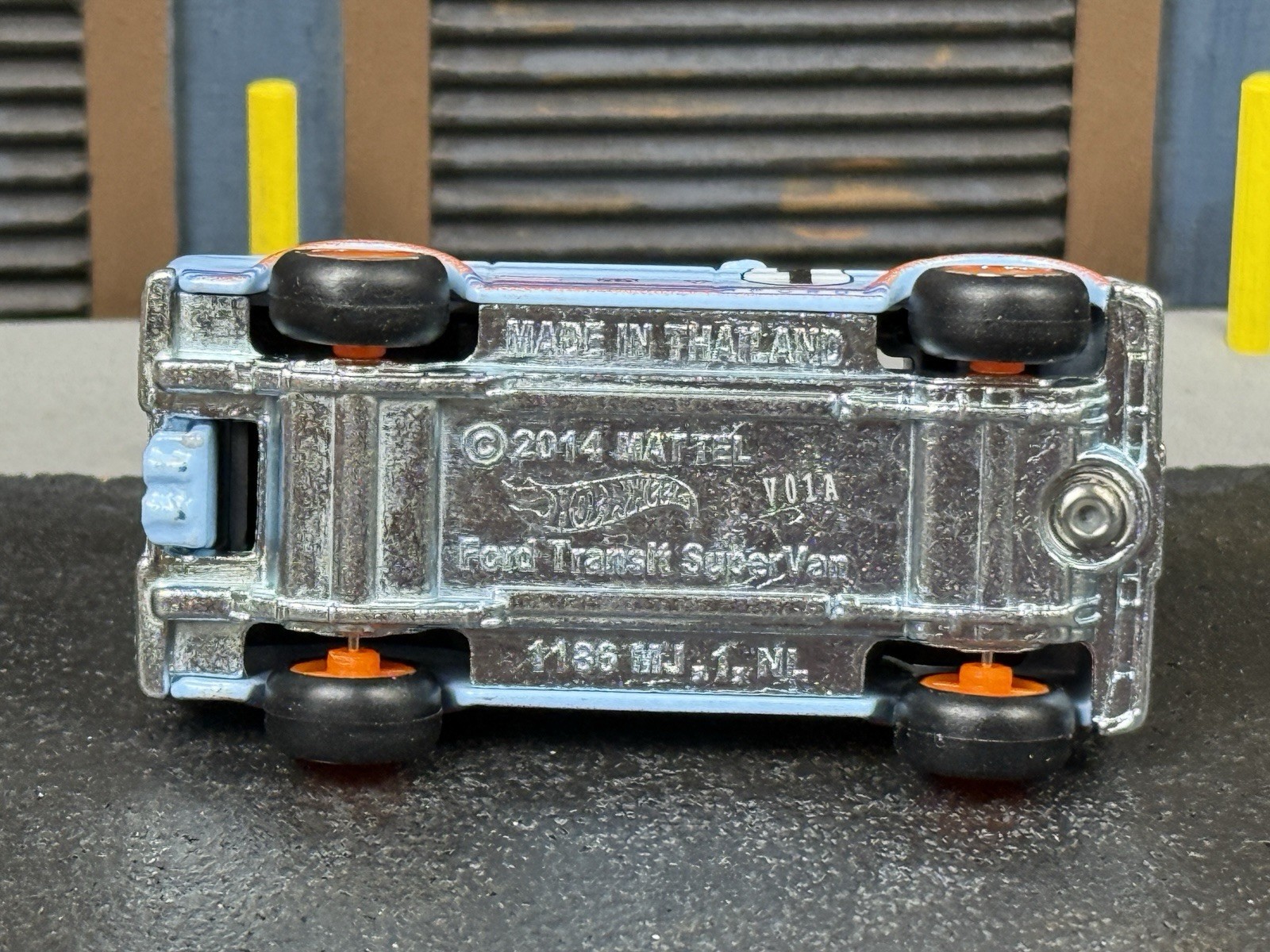 2026 Hot Wheels Ford Transit Supervan From Gulf Box Set Diorama New Loose!