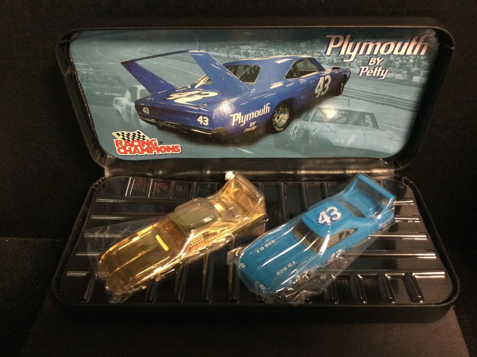 PLYMOUTH BY RICHARD PETTY Racing Champions #43 GOLD & BLUE /5,043 W/ COA NIB
