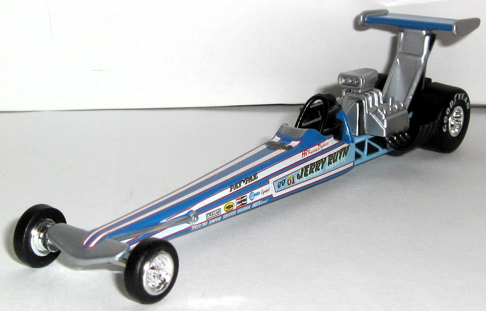1/64 NHRA / JERRY RUTH RACING 1972 TOP FUEL DRAGSTER / Rubber Tire FREE SHIPPING