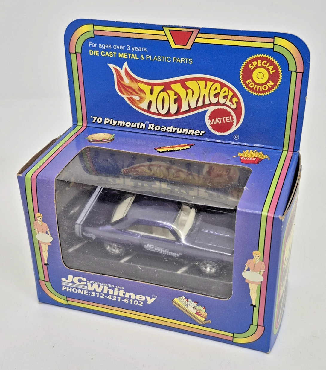 Hot Wheels 1999 JC Whitney ’70 Plymouth Roadrunner Exclusive Special Edition Car