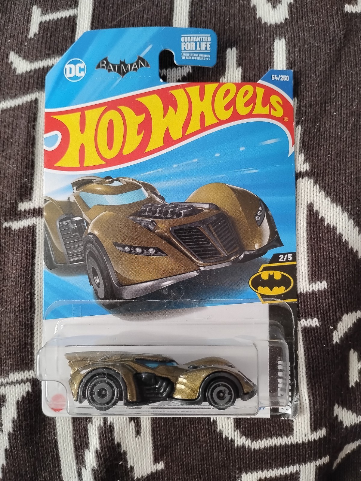 2025 Hot Wheels #54/250 Batman Arkham Asylum Batmobile 2/5 Bronze Gold