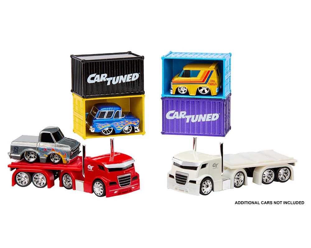 Car Tuned 1:64 Container Rigs Series 2 Assortment Set Of 4