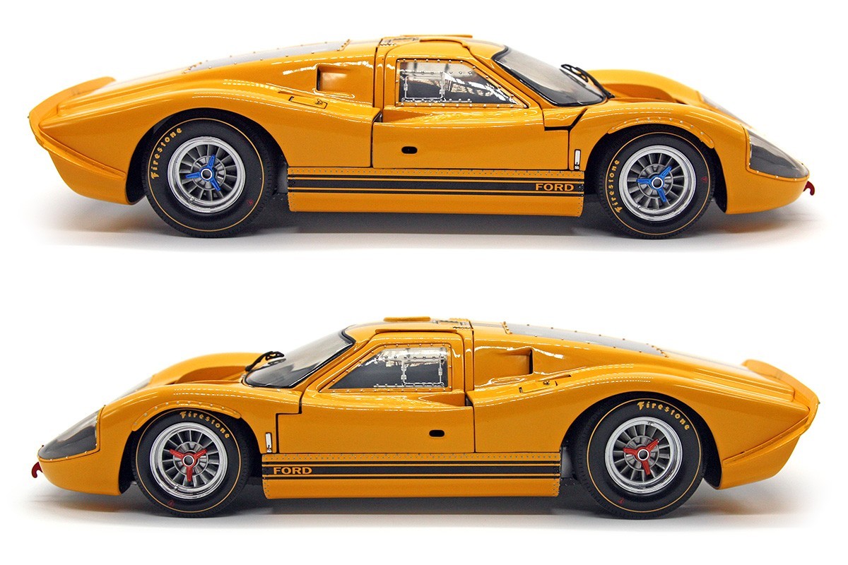 1967 Ford GT40 MKIV (1:18 ) “Le Mans 24H Test Car” Yellow Diecast (LOOSE), Exoto