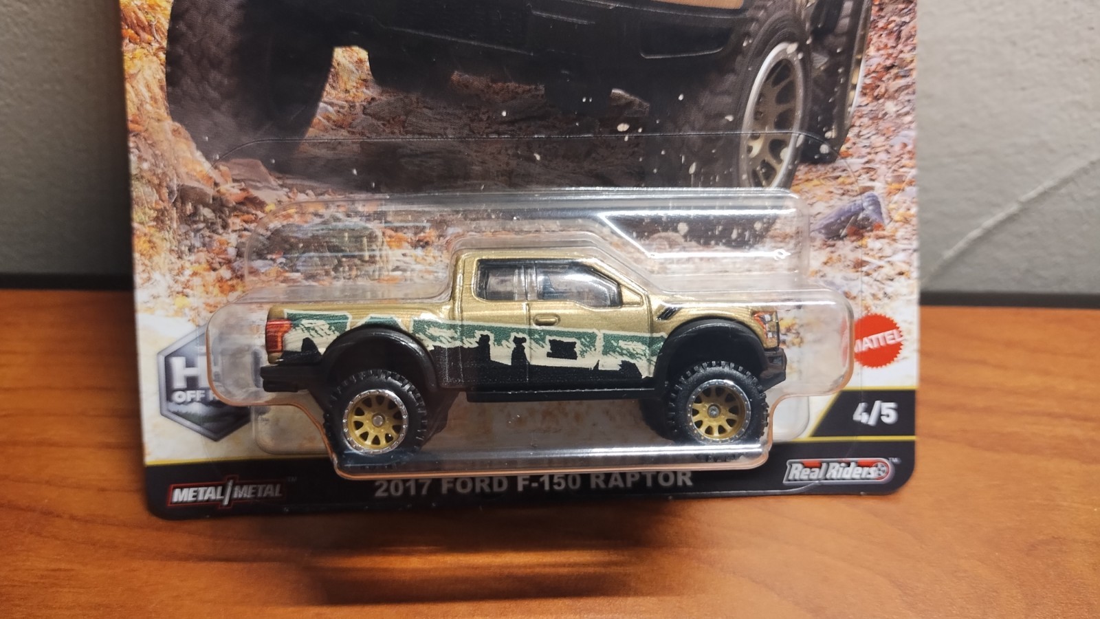 Hot Wheels Premium 2017 Ford F-150 Raptor Real Riders 1:64 Scale HW Off Road New