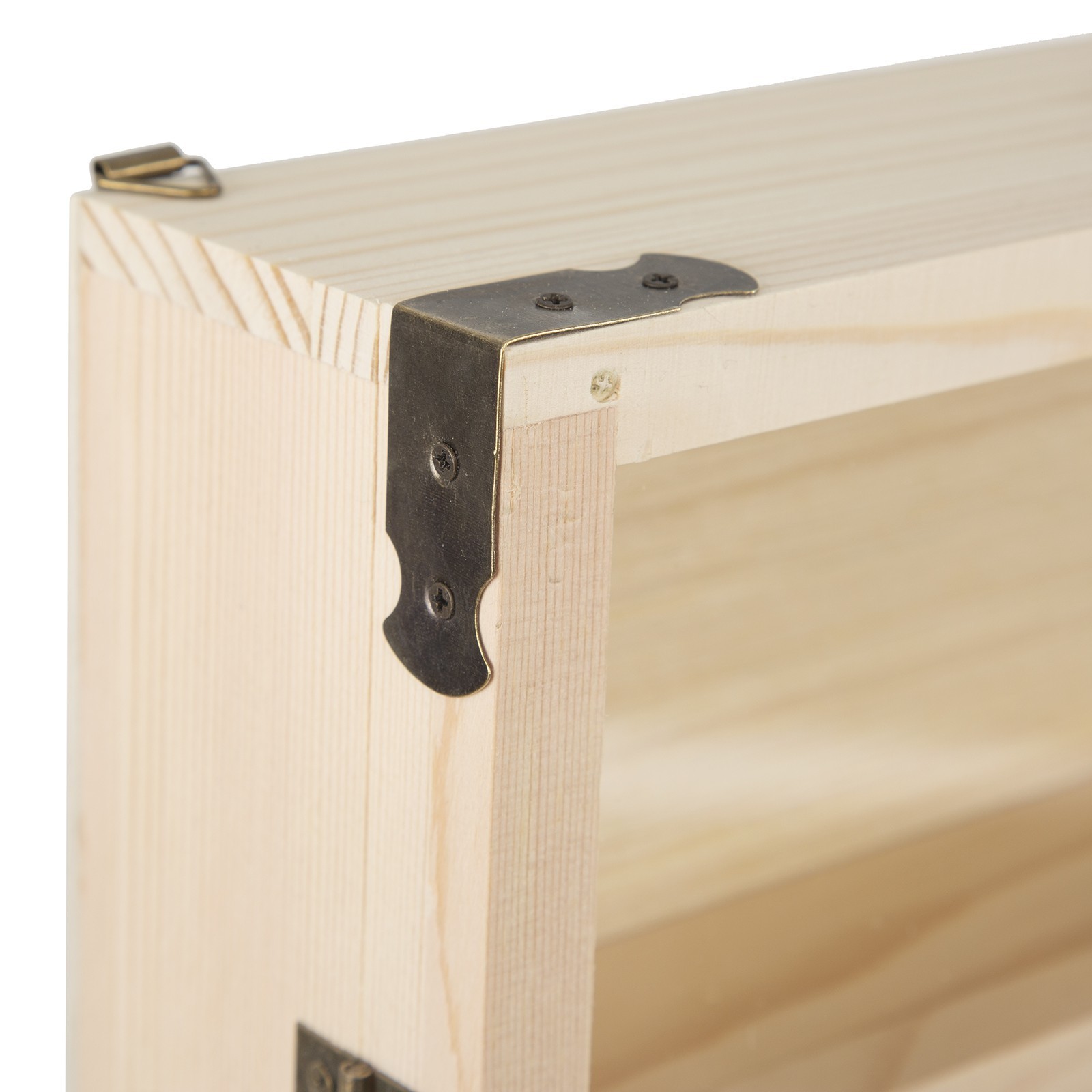 6-Tiers Wooden Wall Display Case Lockable Cabinet for Model Toy Collection Stand