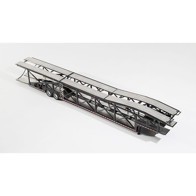 GCD 1:64 Diecast Car Carrier Trailer 10-Unit Loading Black Blue Metal Model
