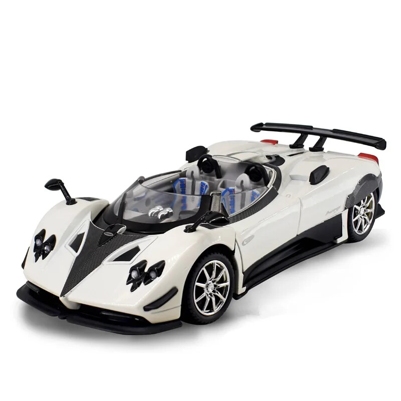 1:24 Pagani Zonda HP Barchetta Alloy Car Model Diecast Toy Vehicle Sound Light