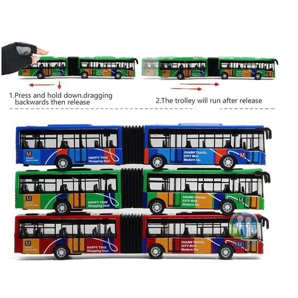 1:64 Alloy City Bus Model Vehicles City Express Bus Double Buses Diecast Vehicle
