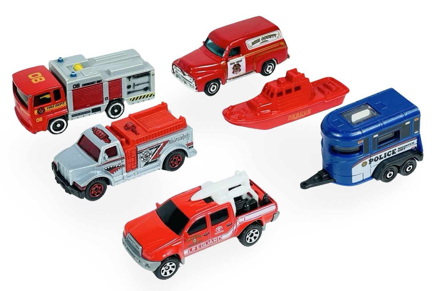 1/64 Diecast Misc. Police Fire Playlot – 50++ Police Cruisers Fire Rescue SUVs++