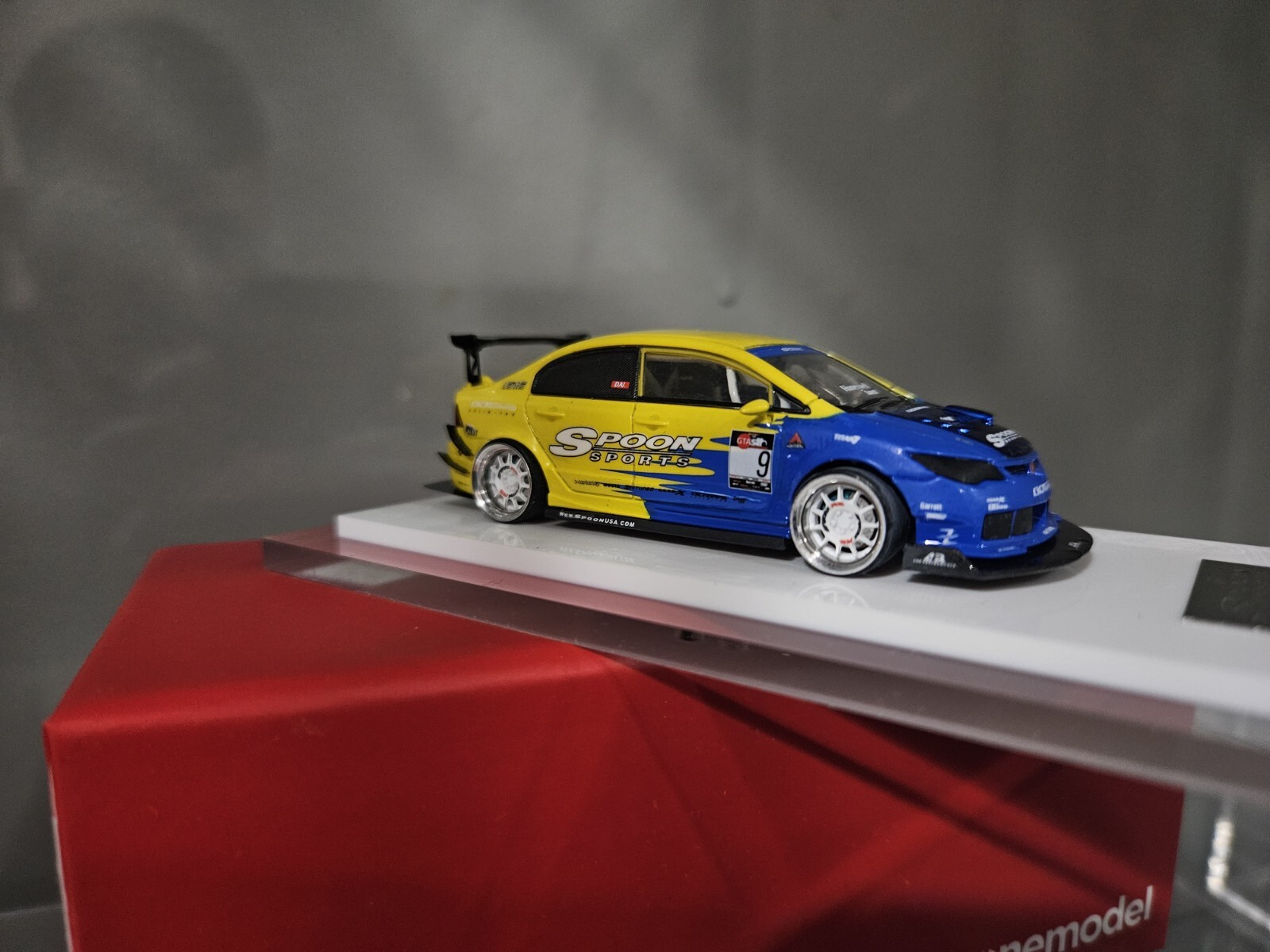 One Model 1:64 JDM Civic Type R FD2 Spoon Sports Resin Car Custom Skalwerk
