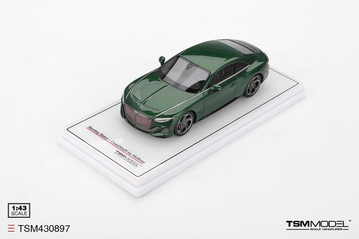 TSM430897 TSM-Model: 1/43 Bentley Batur Mulliner Coach Builder Scarab Green 2023