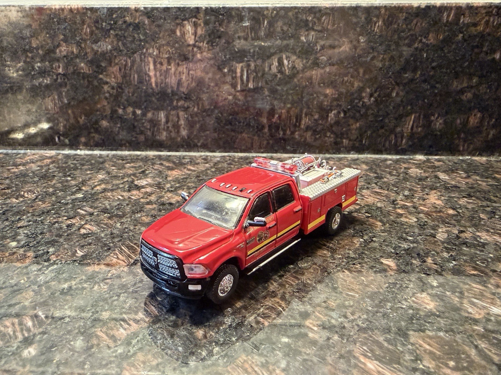 Code 3 Collectibles Custom Los Angeles County Fire Rescue Dodge RAM Brush Unit